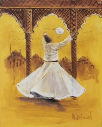 Abdul Hameed, 18 x 24 inch, Acrylic on Canvas, Figurative Painting, AC-ADHD-096